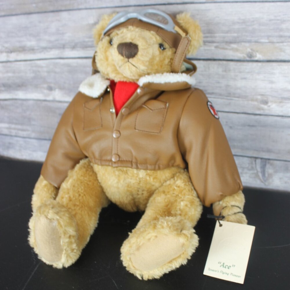 "ACE" Texaco's Flying Pioneer Stuffed Teddy Bear 2nd Edition Vintage 1998 Tags